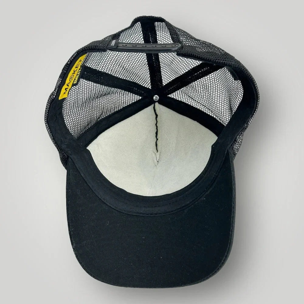 Market Smiley Chains Trucker Hat Black Mesh Snapback Cap One Size‎ Streetwear